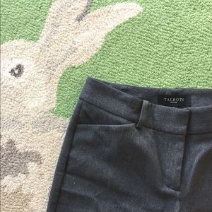 Talbots trousers, charcoal gray heather size 2P